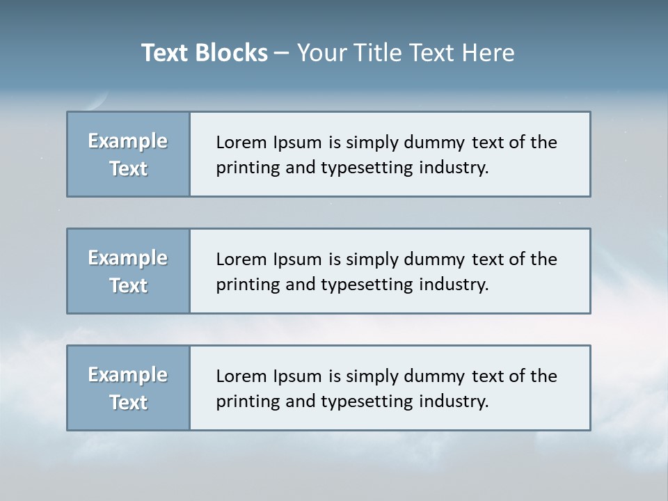 Mystical Cloud Background PowerPoint Template