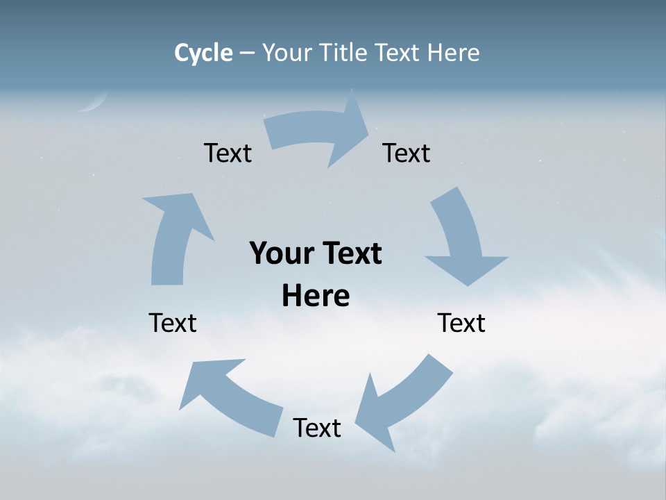 Mystical Cloud Background PowerPoint Template
