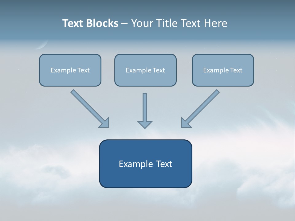 Mystical Cloud Background PowerPoint Template