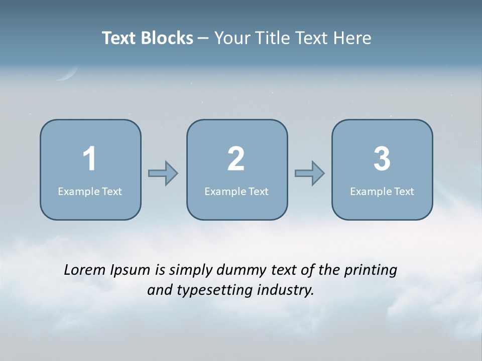 Mystical Cloud Background PowerPoint Template