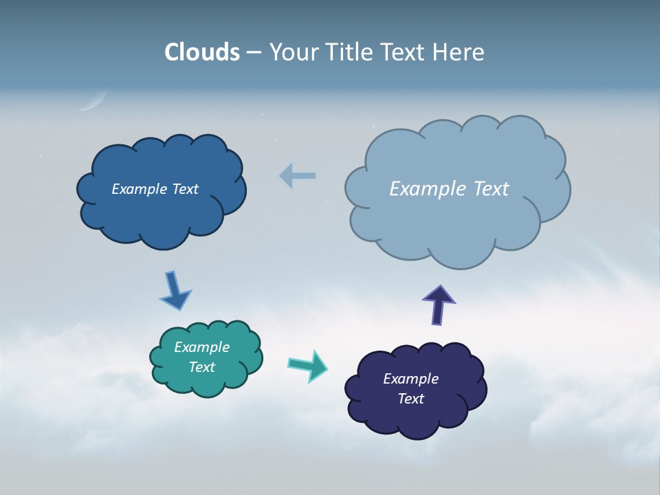 Mystical Cloud Background PowerPoint Template
