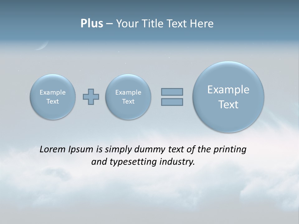 Mystical Cloud Background PowerPoint Template