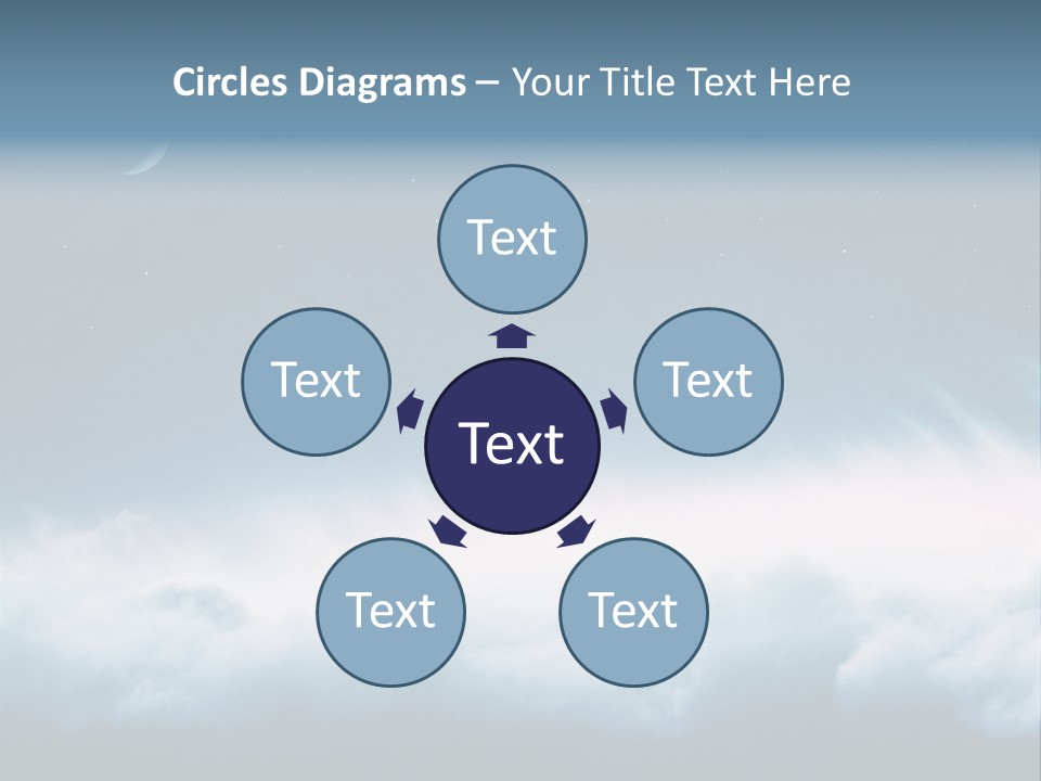 Mystical Cloud Background PowerPoint Template