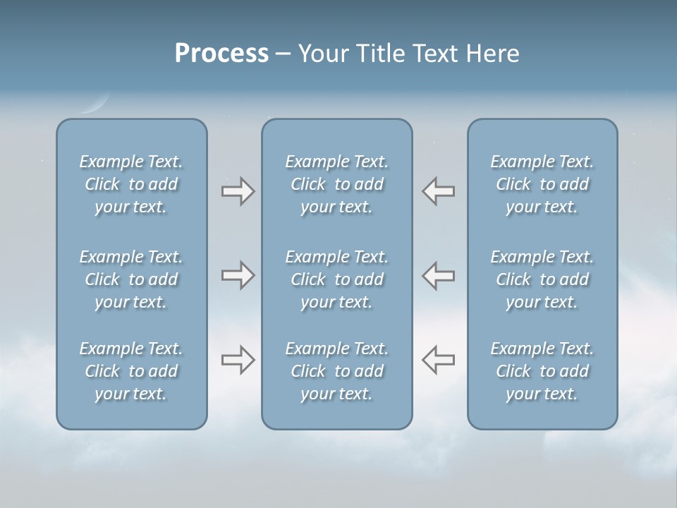 Mystical Cloud Background PowerPoint Template