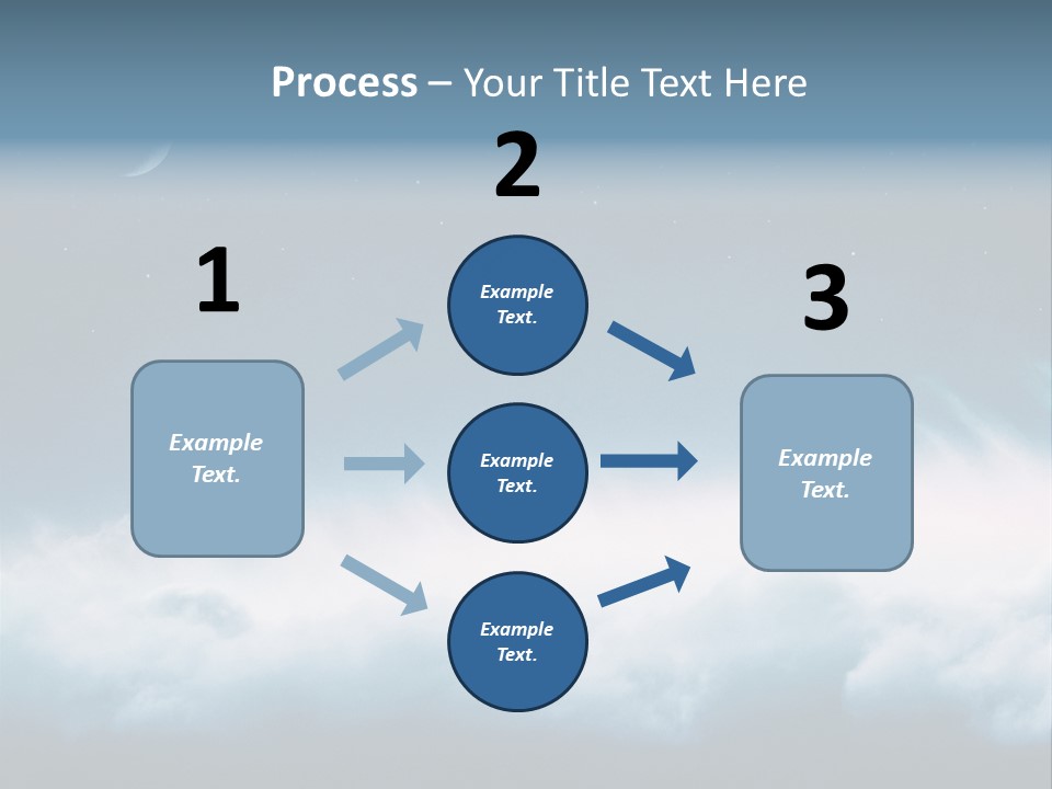 Mystical Cloud Background PowerPoint Template