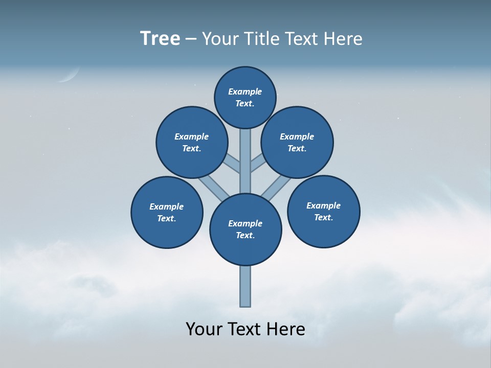 Mystical Cloud Background PowerPoint Template