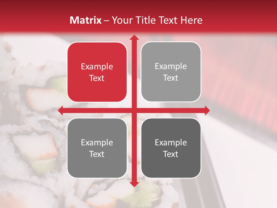 Table Sushi Seafood PowerPoint Template
