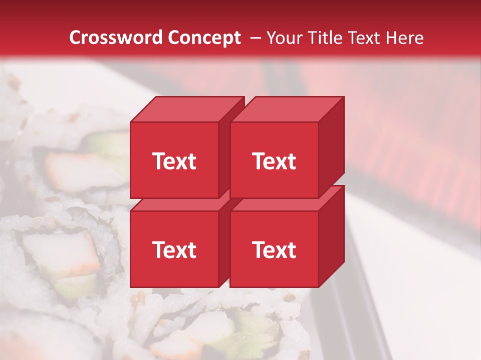 Table Sushi Seafood PowerPoint Template