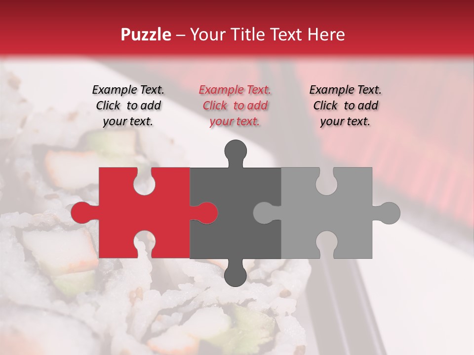 Table Sushi Seafood PowerPoint Template