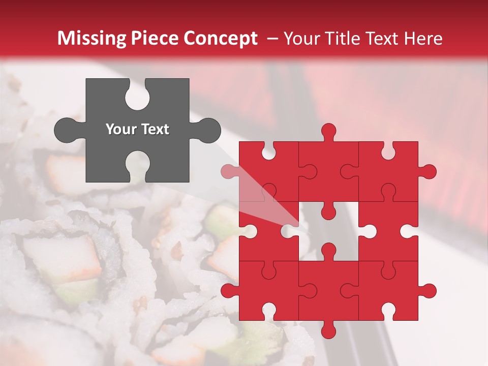 Table Sushi Seafood PowerPoint Template