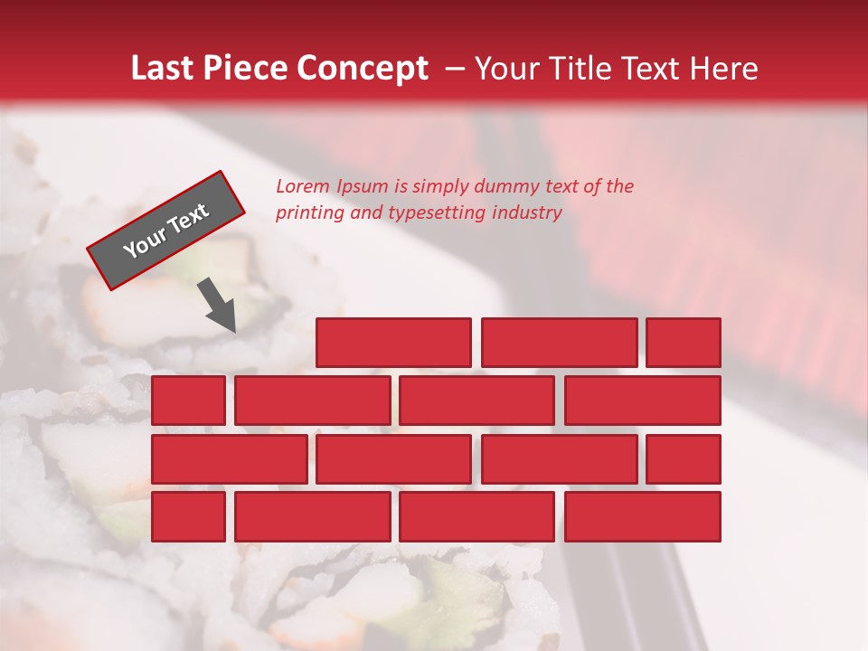 Table Sushi Seafood PowerPoint Template