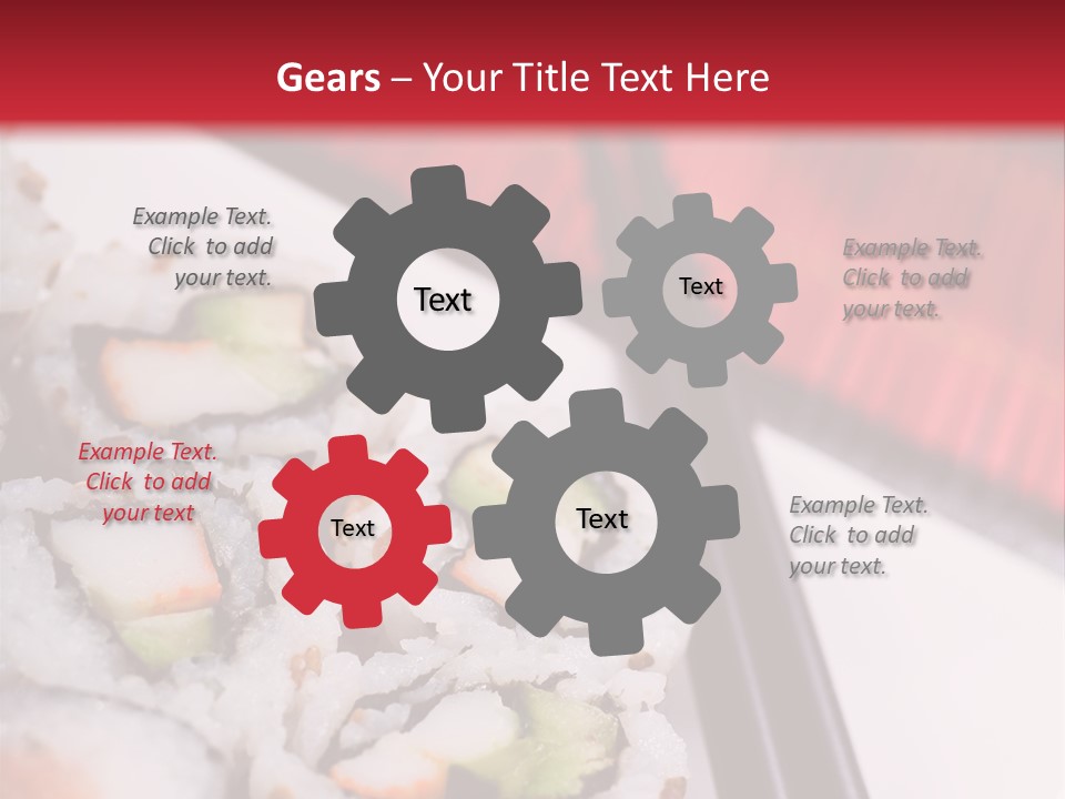 Table Sushi Seafood PowerPoint Template