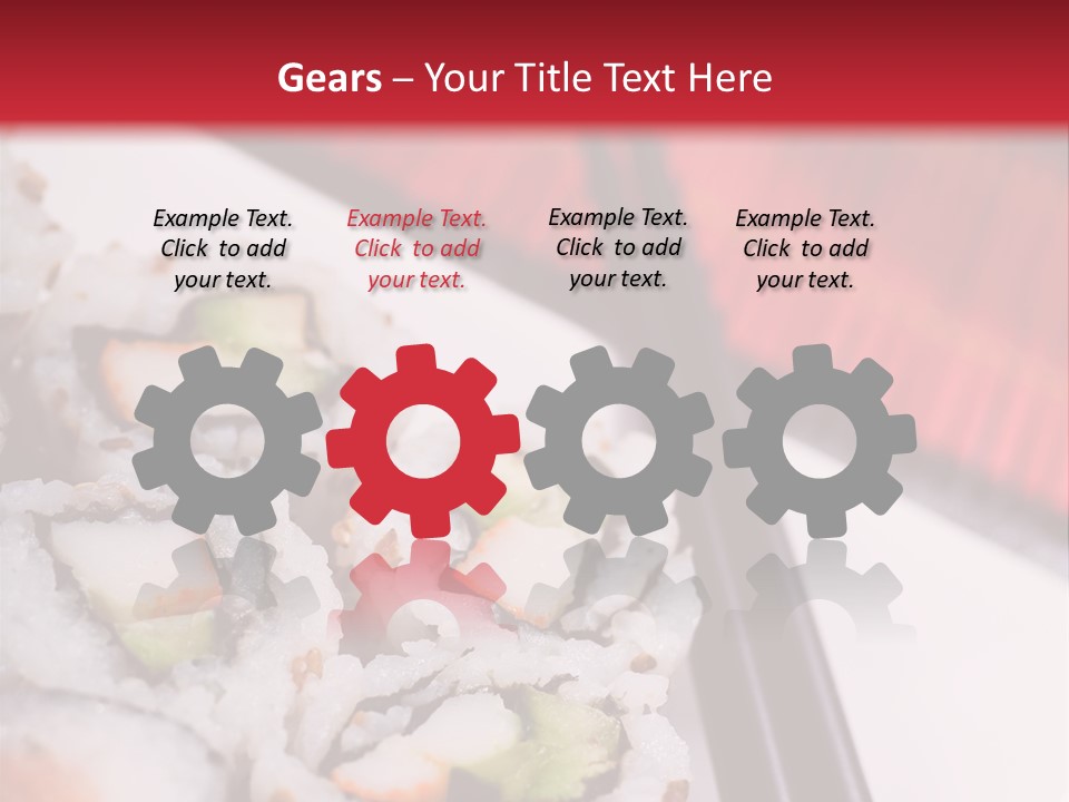 Table Sushi Seafood PowerPoint Template