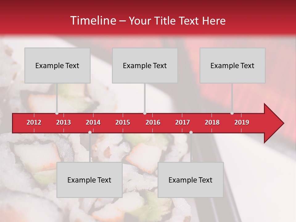 Table Sushi Seafood PowerPoint Template
