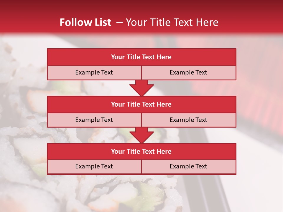 Table Sushi Seafood PowerPoint Template