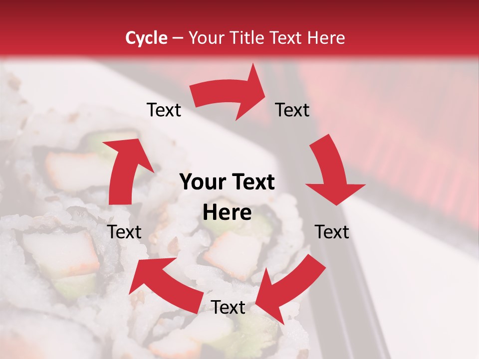Table Sushi Seafood PowerPoint Template