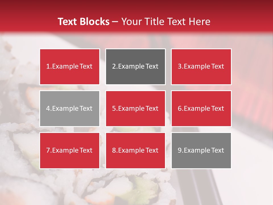 Table Sushi Seafood PowerPoint Template