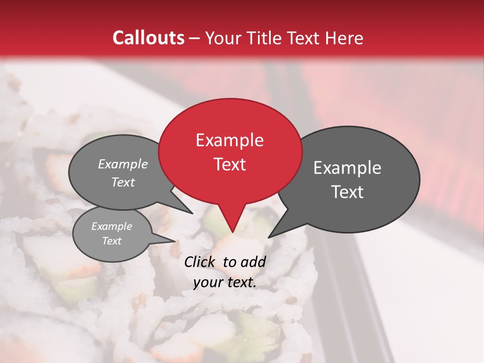 Table Sushi Seafood PowerPoint Template
