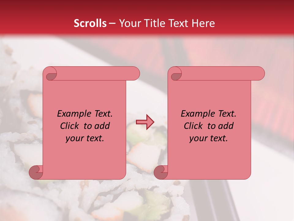 Table Sushi Seafood PowerPoint Template