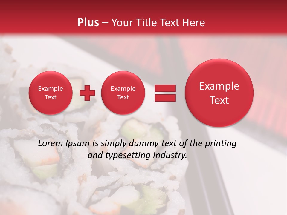 Table Sushi Seafood PowerPoint Template