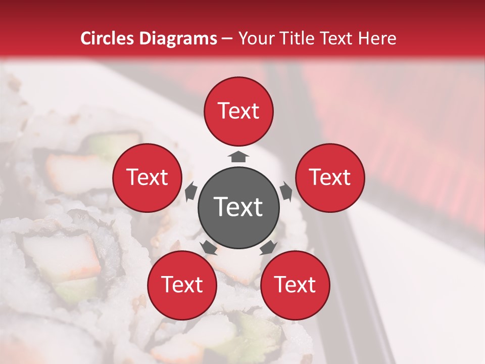 Table Sushi Seafood PowerPoint Template