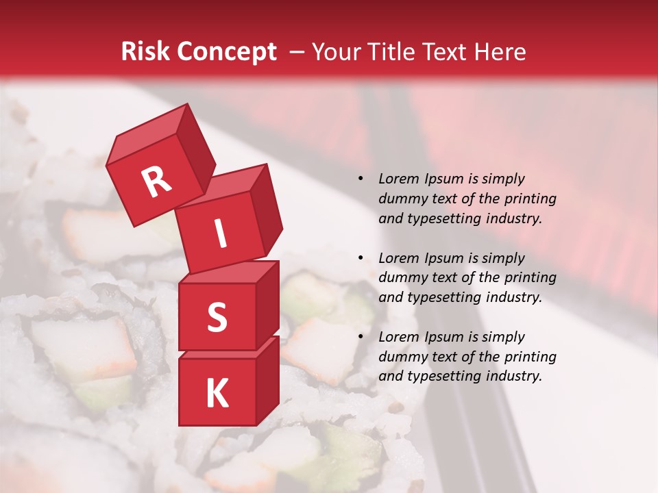Table Sushi Seafood PowerPoint Template