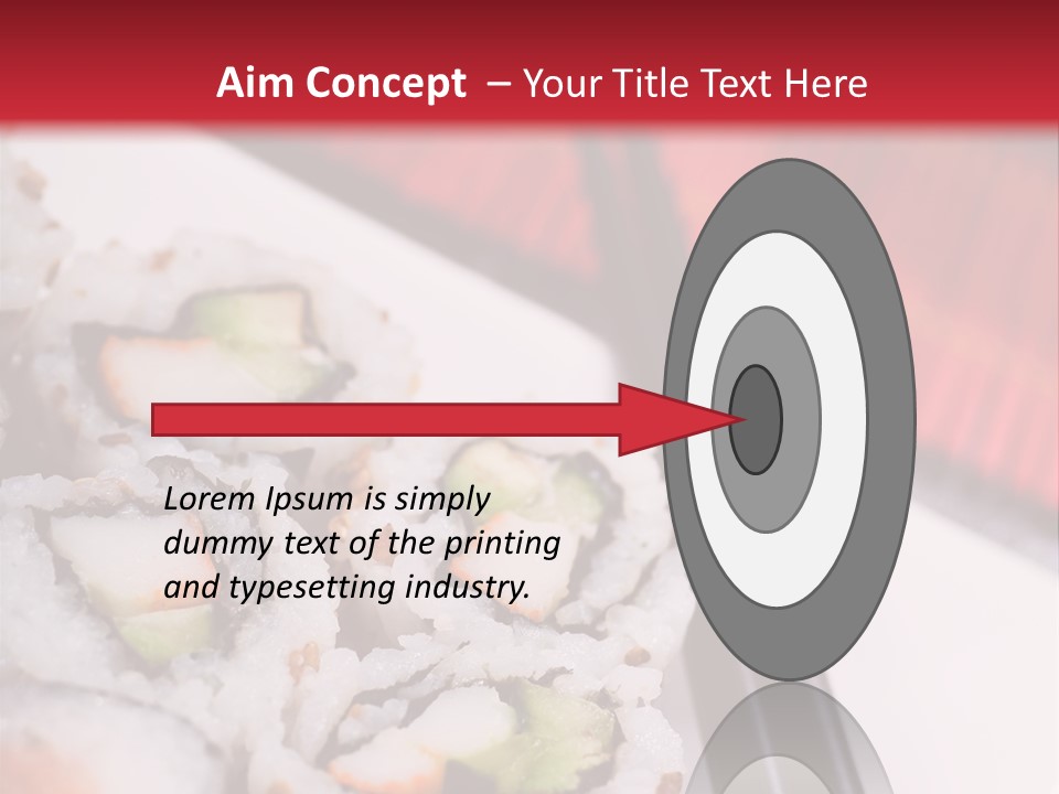 Table Sushi Seafood PowerPoint Template