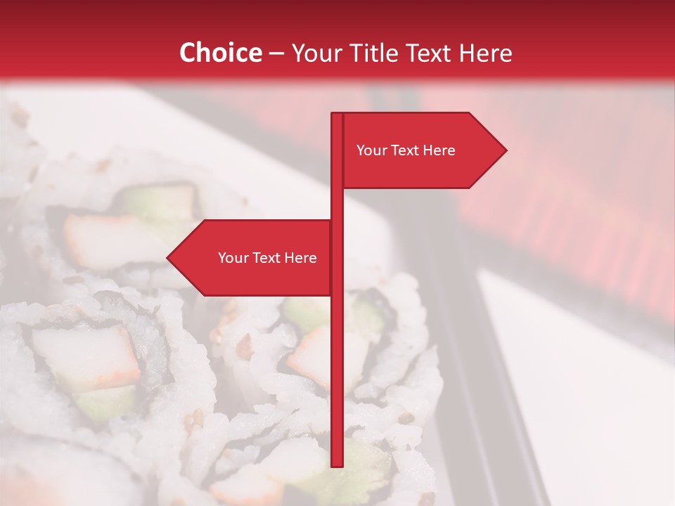Table Sushi Seafood PowerPoint Template