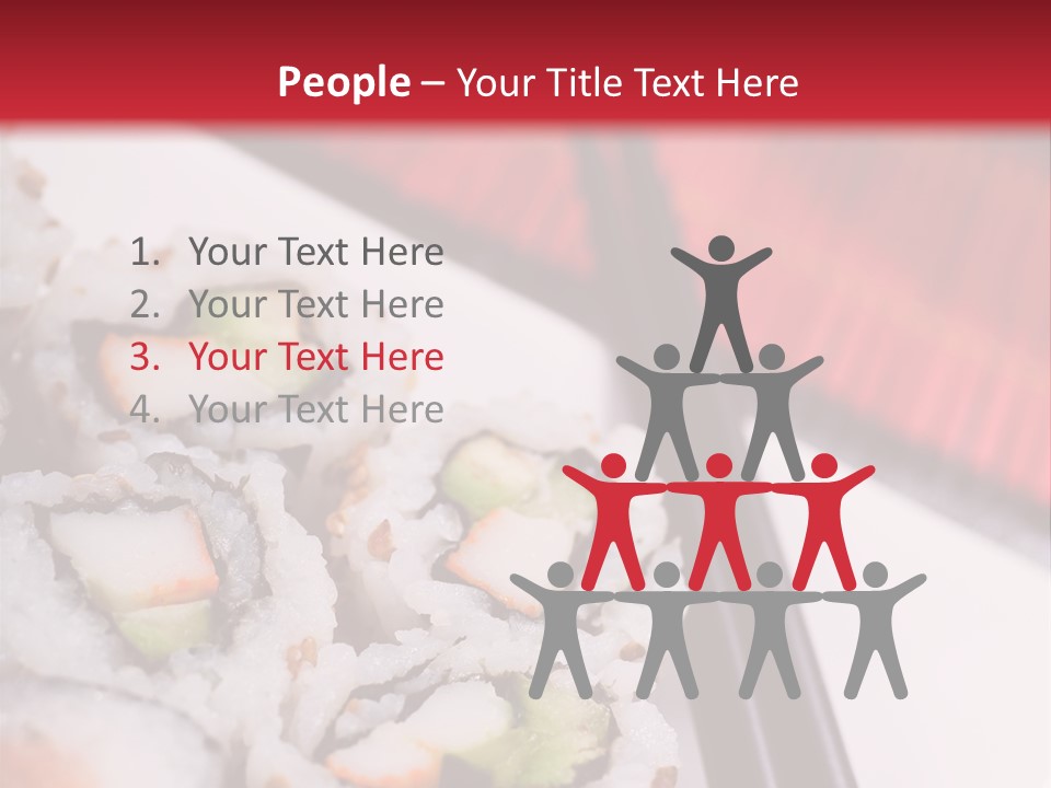 Table Sushi Seafood PowerPoint Template