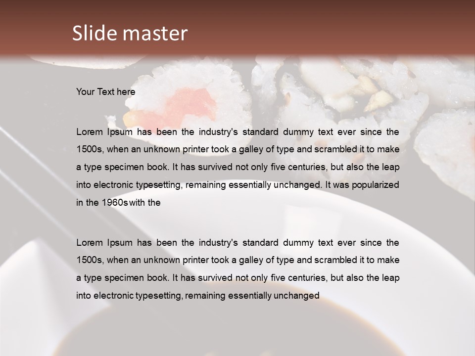 Meal Sushi Japan PowerPoint Template