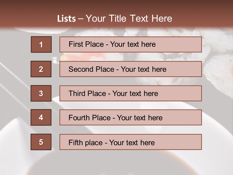 Meal Sushi Japan PowerPoint Template