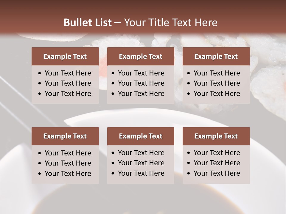 Meal Sushi Japan PowerPoint Template