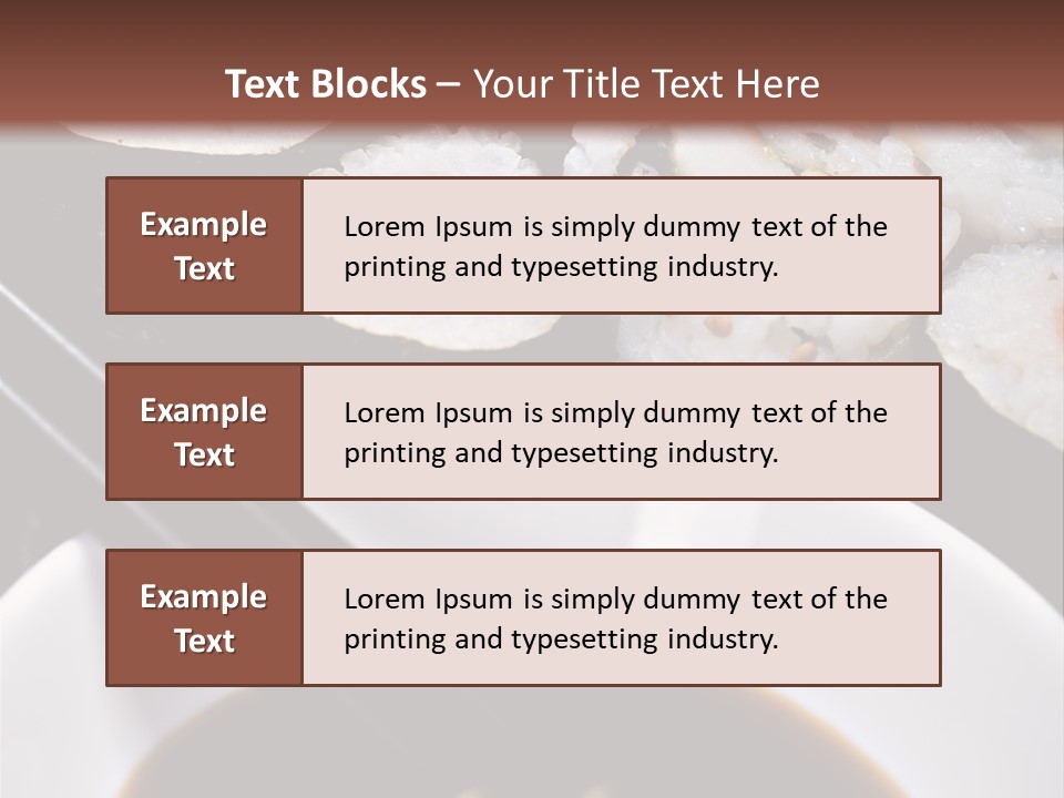 Meal Sushi Japan PowerPoint Template