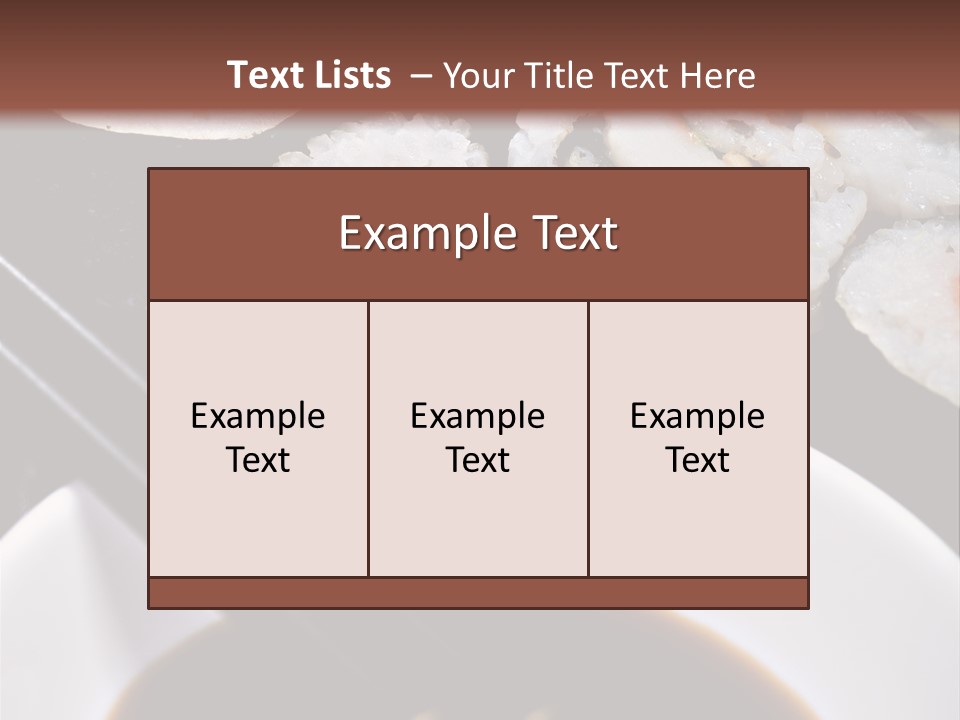 Meal Sushi Japan PowerPoint Template