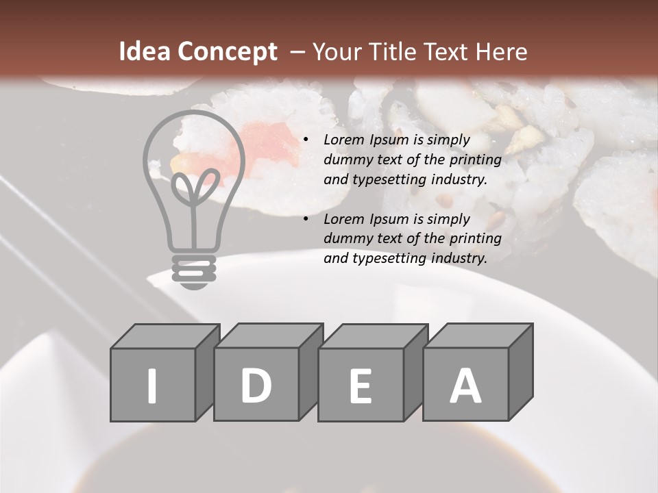 Meal Sushi Japan PowerPoint Template