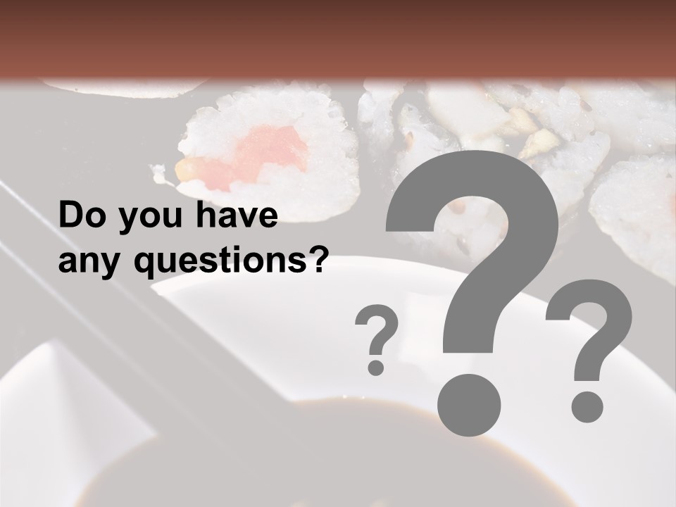 Meal Sushi Japan PowerPoint Template