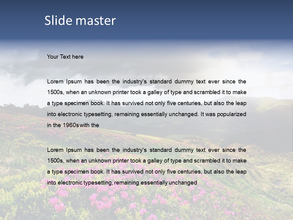 Weather Summer Heaven PowerPoint Template