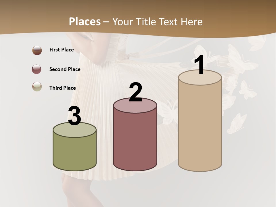 Young Butterfly  PowerPoint Template