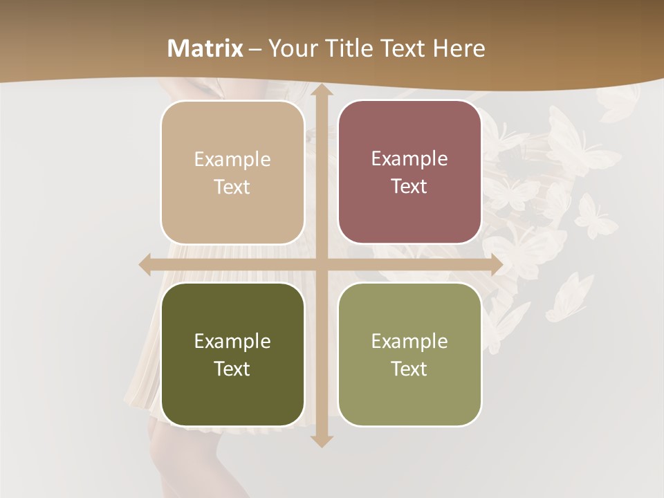 Young Butterfly  PowerPoint Template