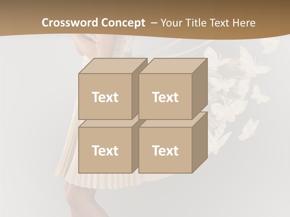 Young Butterfly  PowerPoint Template