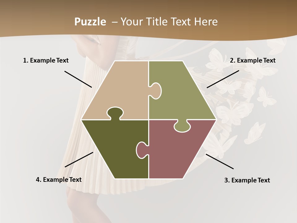 Young Butterfly  PowerPoint Template