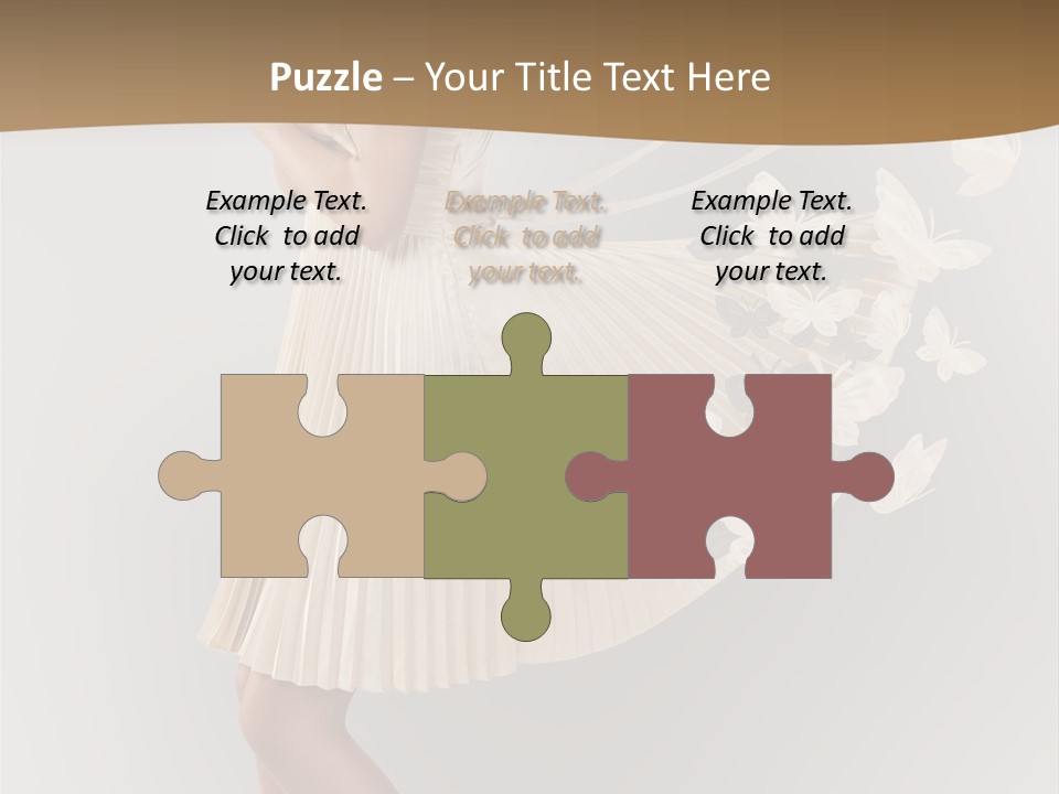 Young Butterfly  PowerPoint Template