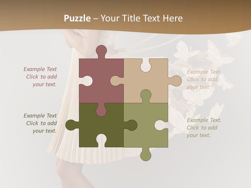 Young Butterfly  PowerPoint Template