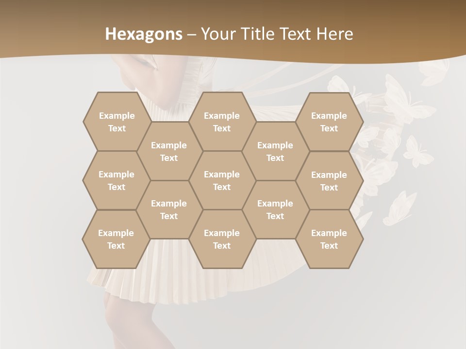 Young Butterfly  PowerPoint Template