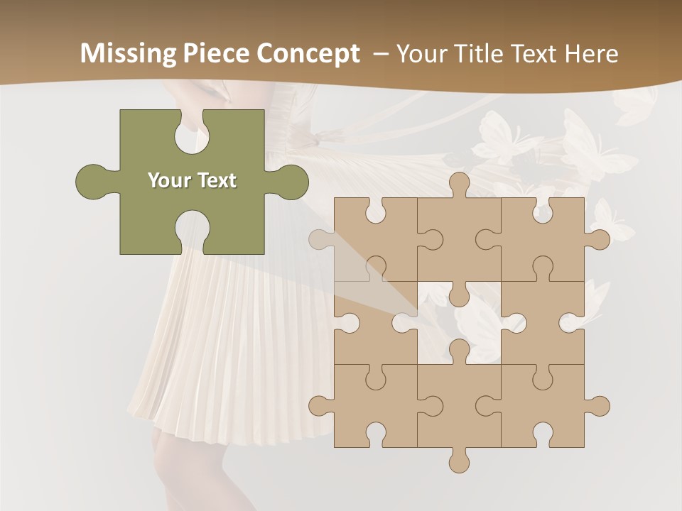 Young Butterfly  PowerPoint Template