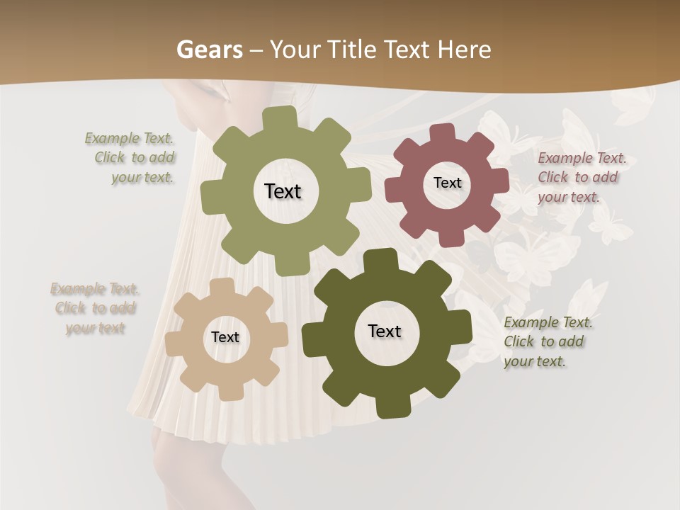 Young Butterfly  PowerPoint Template