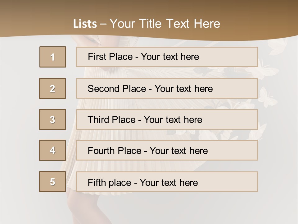 Young Butterfly  PowerPoint Template