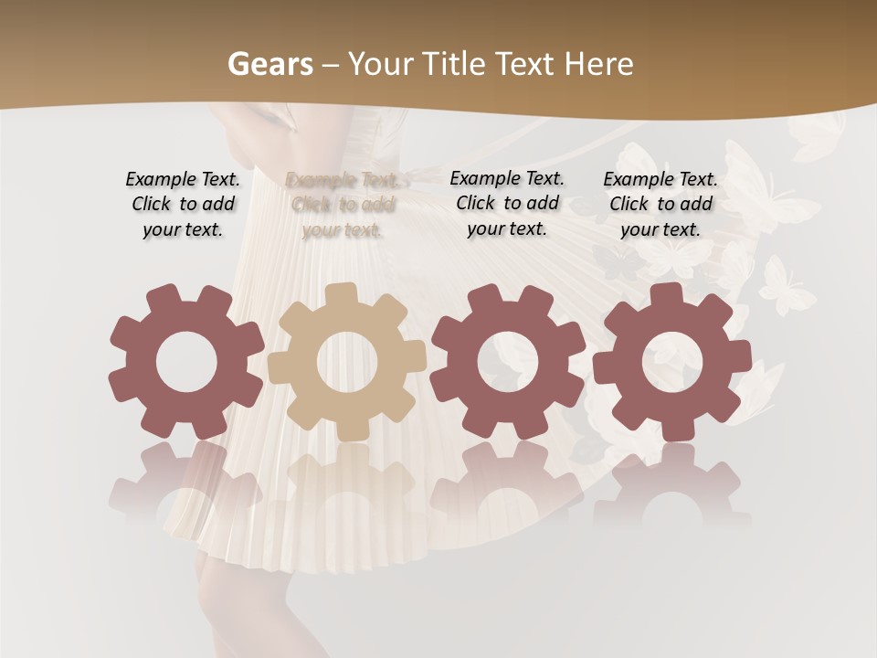 Young Butterfly  PowerPoint Template