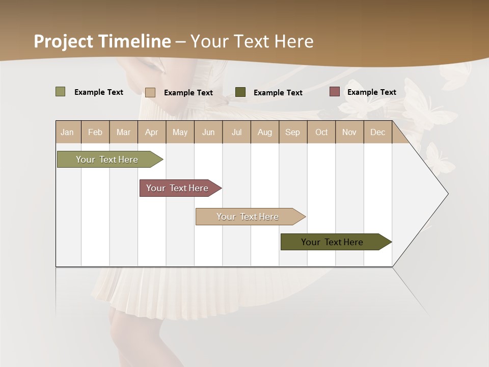 Young Butterfly  PowerPoint Template