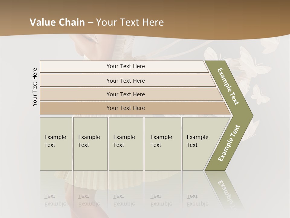 Young Butterfly  PowerPoint Template